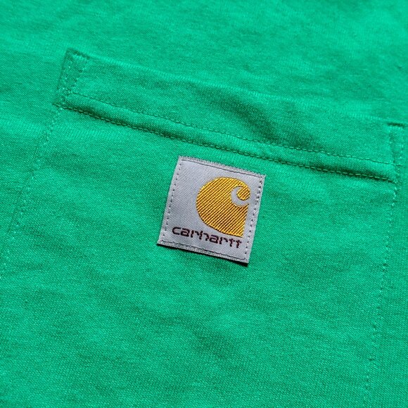*New Carhartt Men's Loose Fit Pocket T-Shirt - Green - Picture 3 of 6